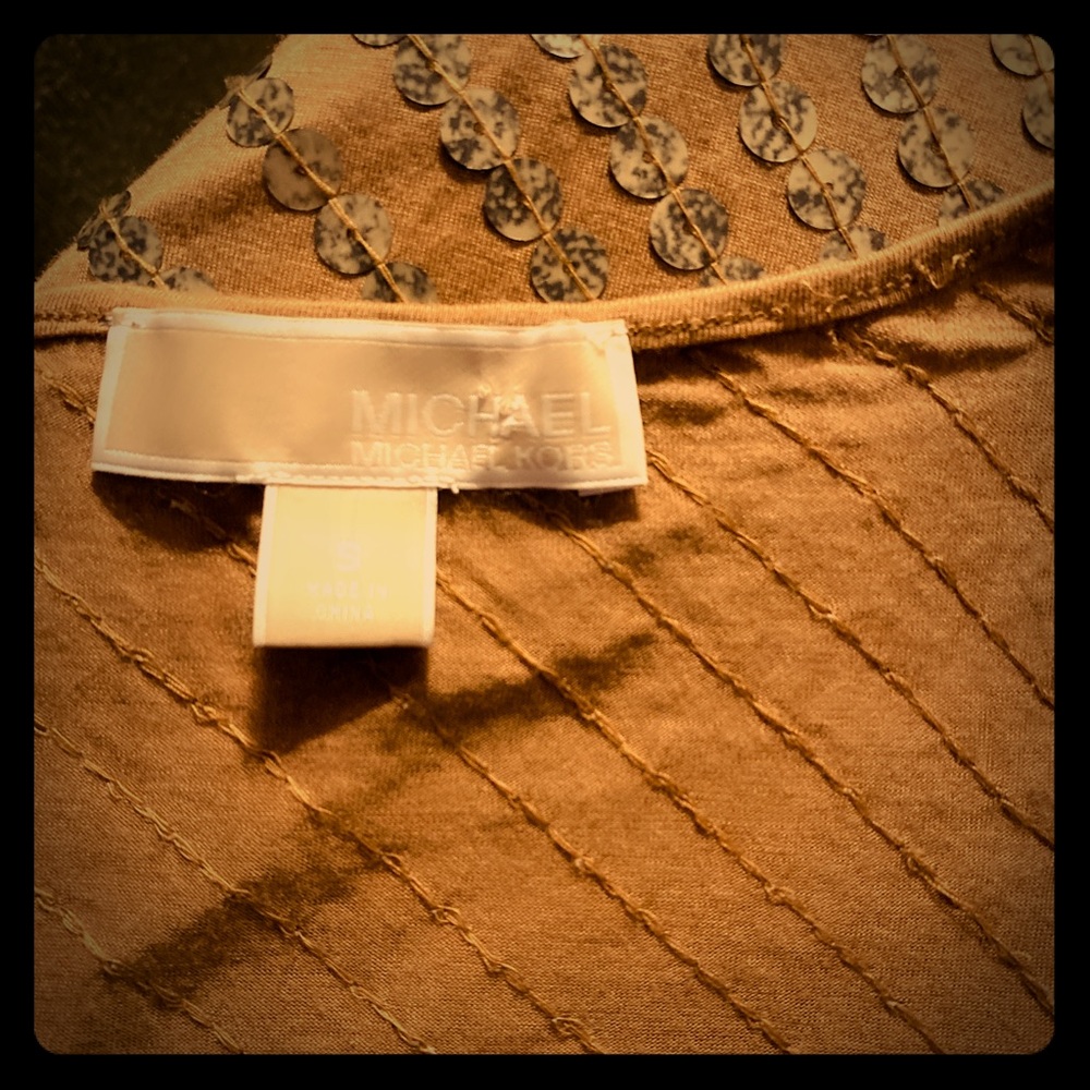 Michael Kors Gold Sequined Dress